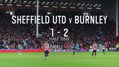 'Half time
and Burnley have the advantage. - Mission to Burnley