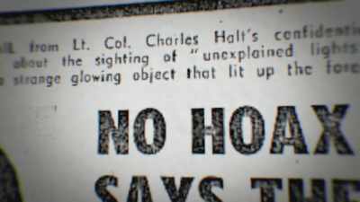 Halt
claims the craft - Unidentified: Inside America's UFO Investigation
