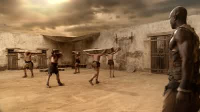 Halt! The day's training will begin shortly. Eat. - Spartacus