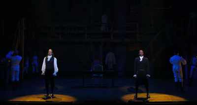 [Hamilton, Burr]
♪ I have the honor to be ♪ - Hamilton