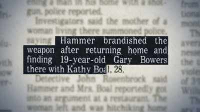 Hammer brandished the weapon
after returning home - House of Hammer