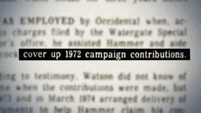 Hammer orchestrated a cover up
where other people lied. - House of Hammer