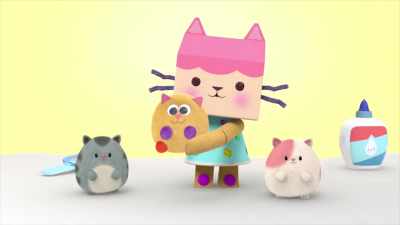 [Hamster Kitties kissing] - Gabby's Dollhouse