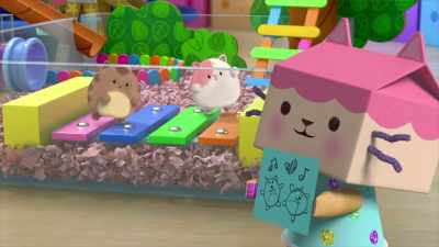 [Hamster Kitty squeaks] - Gabby's Dollhouse