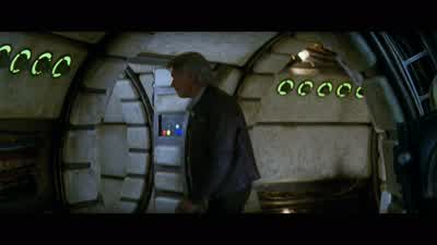 Han Solo the Rebellion generalNo the smugglerWasn't he a war hero CHEWIE GRUNTS - Star Wars: Episode VII   The Force Awakens