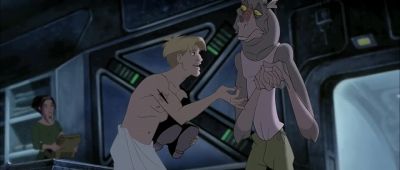Hand me the probe The probe Uh wh where does the probe go - Titan A E