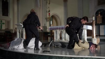Hands behind your back.[groaning] - Blue Bloods