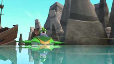 Hang on!
Oh no, the rocks! - Top Wing