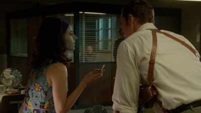Hang on, the first thing that
June did was test my eyesight. - Ms Fisher's Modern Murder Mysteries