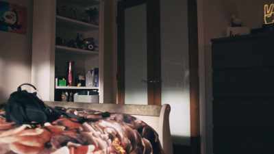 [hangers rattling,
clothes shuffling] - Phrogging: Hider in My House
