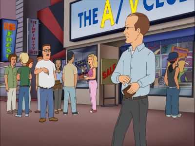 HANK:
Hey! - King of the Hill