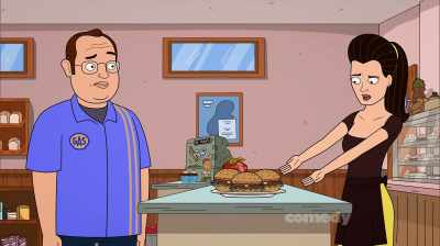 [Hank sobbing] - Corner Gas Animated