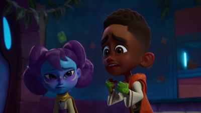 -[Hap vocalizes]
-[RJ beeps] - Star Wars: Young Jedi Adventures