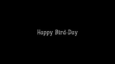 "Happy Bird-Day." - The Snoopy Show