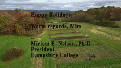 Happy holidays.
Warm regards, Mim." - The Unmaking of a College