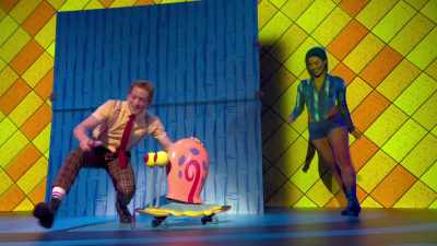 ♪ Happy just to be here in the
world-renowned Bikini Bottom! - The SpongeBob Musical: Live on Stage!