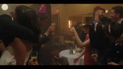 - Happy New year!
[noisemakers tooting] - Love Life