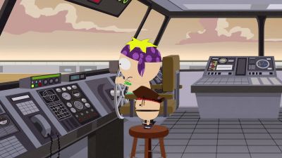 - Hard to port, lads.
- Hard to port! - South Park
