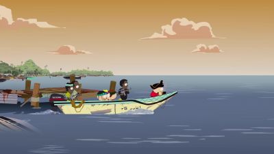 Hard to starboard, lads! - South Park