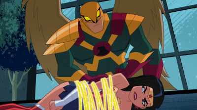 Hardly. I'm tied
in my own lasso, - Justice League Action
