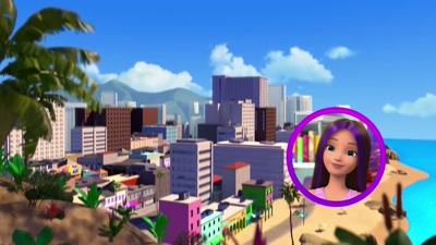 Hari indah lain
di metropolis indah, Malibu. - Barbie: Skipper and the Big Babysitting Adventure