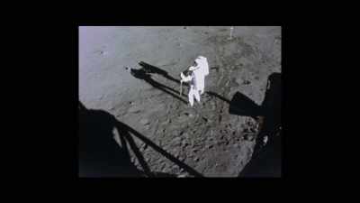 HARRISON (VO):
"It was special and memorable. - Armstrong