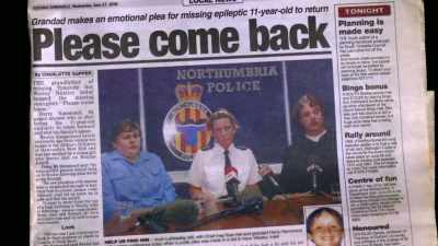 [Harry] It was hitting the papers
by then the bairn was missing. - When Missing Turns to Murder