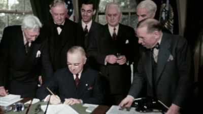 Harry Truman: OUR DEMAND
HAS BEEN, AND IT REMAINS, - America in Color