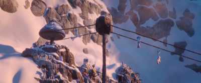 Harsh, jagged, freezing. - Smallfoot