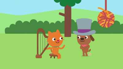 Harvey, where are you going
dressed all fancy? - Sago Mini Friends