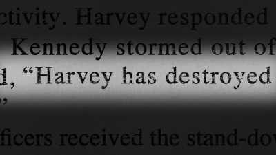 "Harvey has destroyed
himself today," his boss says. - Mafia Spies
