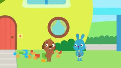 Harvey, did you notice
our tower fell over? - Sago Mini Friends