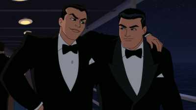Harvey, the only problem
is that you and I are at a party, - Batman: Caped Crusader