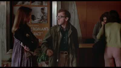 Has the picture started Two minutes agoThat's it Forget it I can't go inTwo minutes We've blown it alreadyI can't go in in the middleIn the middle We've only missed the titles They're in Swedish - Annie Hall