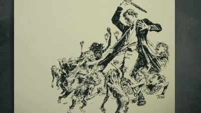 Hatred and fear
seize the time traveler. - Exterminate All the Brutes