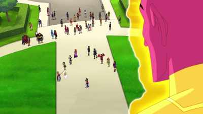 Having coached Korugar Academy to victory - DC Super Hero Girls: Intergalactic Games