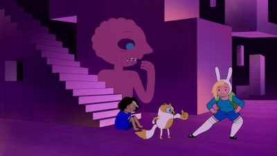 Having two conversations - Adventure Time: Fionna & Cake
