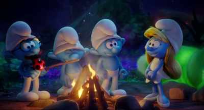 HAWKINS: That one
was actually tougher because, - Smurfs: The Lost Village