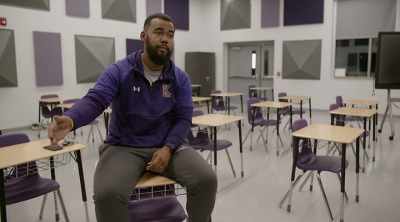 He has a future
in athletics and academics. - Algiers, America