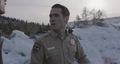 He has a handprint on it,
so he cuts a patch off of it - The Wolf of Snow Hollow