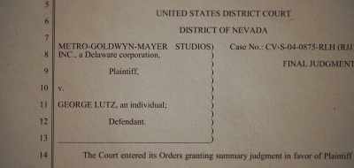 He had a lawsuit going with MGM - Amityville: An Origin Story