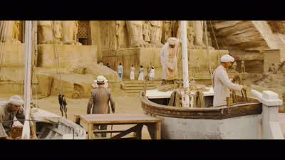 He is a man in loveHe murdered half of nubia Great useless blocks of masonryput up to minister to the egoism of a despotic bloated kingMm I really like their hats - Death on the Nile