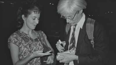 He was a sensation. He was walking
with his entourage through the crowd. - The Andy Warhol Diaries