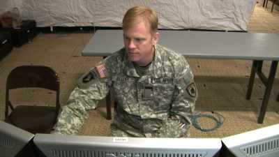 He was a, um,
liaison officer - Leavenworth