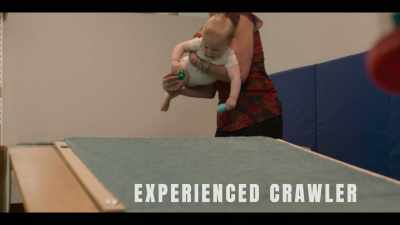 He actually can move faster
when he's up on hands and feet, - Babies