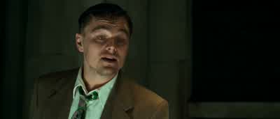 He almost beats his professor to death. - Shutter Island