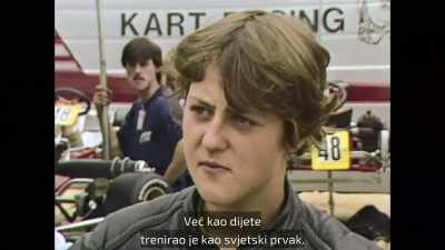 He was already practicing
like a world champion when he was a kid. - Schumacher