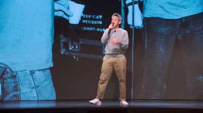 He also really wanted us to say, - Beastie Boys Story