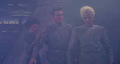 He appears badly hurt.
Stay close to me. - This Island Earth