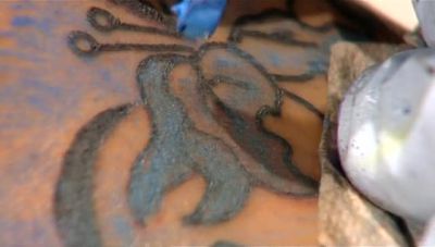 HE APPLIES ONE COLOR AT A TIME, - How It's Made